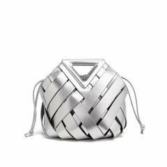 BOTTEGA Woven Leather Handbag – Triangle Handle (ZLBA009VU)