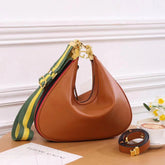 Elegant Half-Moon Leather Shoulder Bag ( HHBA009T)