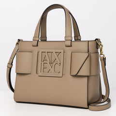 Armani Exchange Black Structured Logo Handbag (WRBA009A)