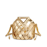 BOTTEGA Woven Leather Handbag – Triangle Handle (ZLBA009VU)