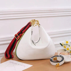 Elegant Half-Moon Leather Shoulder Bag ( HHBA009T)