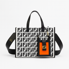 Classic F Monogram Tote with Orange Charm(SQF026RW)