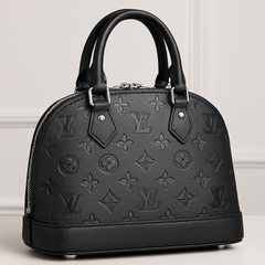 Compact Monogram Crossbody Bag – Black