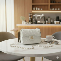 Chanel Camellia Quilted Flap Bag (GGBA070KK)