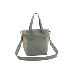 Chloé Two-Tone Canvas and Leather Tote Bag (KLBA009L)