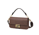 Fendi Textured FF Buckle Shoulder Bag (XZBA009H)