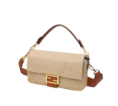 Fendi Textured FF Buckle Shoulder Bag (XZBA009H)