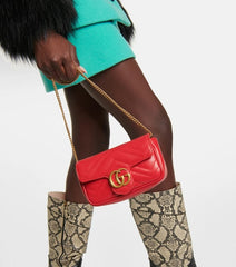 Gucci Interlocking G Top-Handle Bag in Green Leather (GGCA099G)