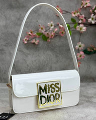 Miss Dior Shoulder Bag with Gold-Tone Plaque (EQCA099FG)