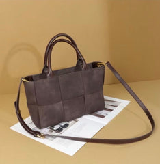Bottega Veneta Woven Panel Top-Handle Tote (REBA009YY)