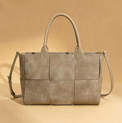 Bottega Veneta Woven Panel Top-Handle Tote (REBA009YY)