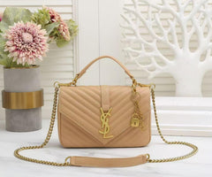 Saint Laurent Chevron Flap Bag (REBE015LB)