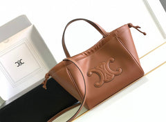 Luxury Drawstring Tote Bag with Celine Triomphe Motif (JHBA009XI)