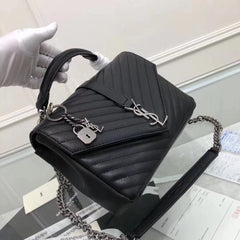 Saint Laurent Chevron Flap Bag (REBE015LB)