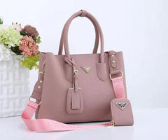 Prada Pebbled Leather Tote Bag with Strap (SABA009&F0026JJ)