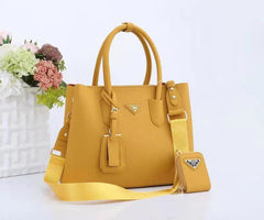 Prada Pebbled Leather Tote Bag with Strap (SABA009&F0026JJ)