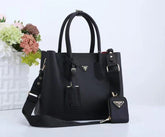 Prada Pebbled Leather Tote Bag with Strap (SABA009&F0026JJ)