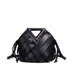 BOTTEGA Woven Leather Handbag – Triangle Handle (ZLBA009VU)