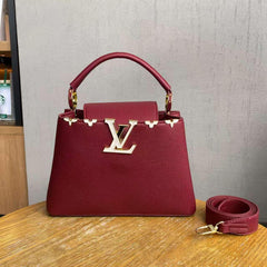 Elegant Leather Top Handle Bag (TYF0026G)