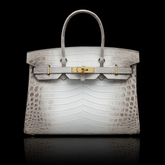 Hermès Birkin-Style Crocodile Leather Handbag – White & Gray Luxury Finish (SEVA009HF)