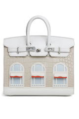 Architectural-Design Croc & Leather Luxury Handbag (FDBE051HT)