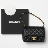 Mini Classic Quilted Flap Bag – Black (ETBA009WD)