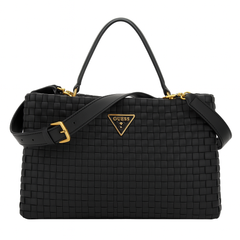 PRADA Woven Faux Leather Handbag – Brown (STBA089GD)