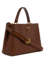 PRADA Woven Faux Leather Handbag – Brown (STBA089GD)