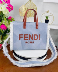 Fendi Roma Tote Bag – Light Blue (WYBA009ZA)