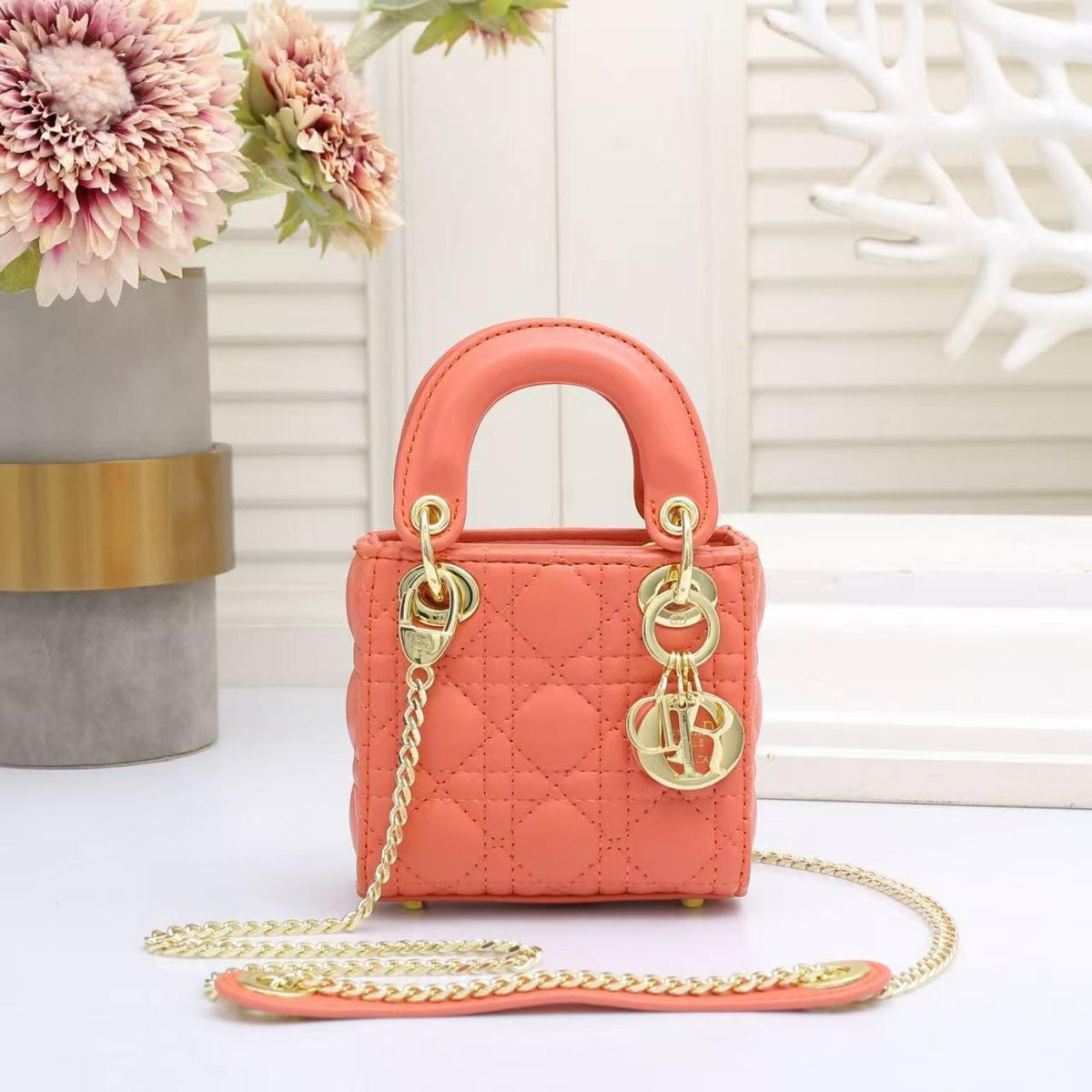 Mini Lady dior -Style Quilted Handbag (XZBA009MV)