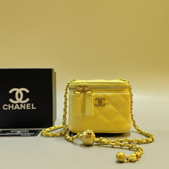 Chanel Mini Vanity Bag – Classic  Quilted Leather with Gold Hardware (OWBA009Y)