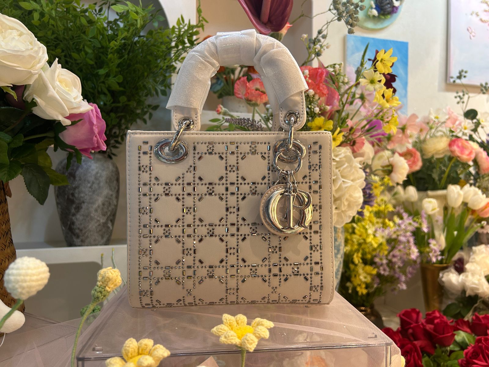 Elegant  Mini Bag with Crystal Embellishments (ERCA050V)