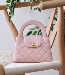 Elegant  Quilted Top Handle Bag (RJBA070GX & (GDCA049YW)