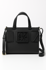 Armani Exchange Black Structured Logo Handbag (WRBA009A)