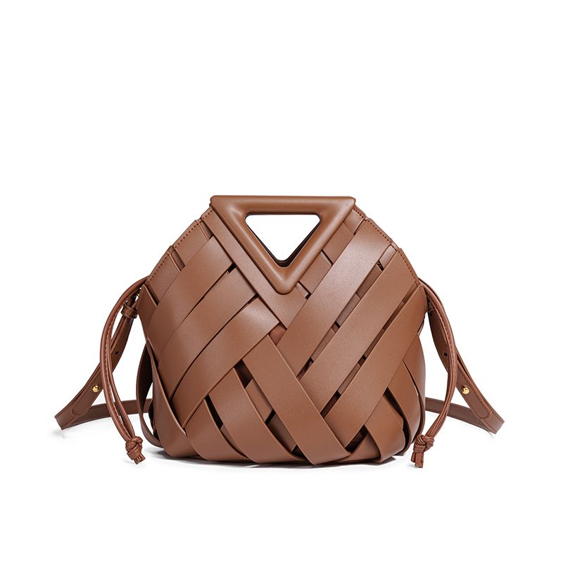 BOTTEGA Woven Leather Handbag – Triangle Handle (ZLBA009VU)