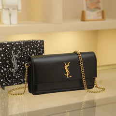 YSL  Leather Chain Bag – Iconic & Sophisticated (RRF026EY)