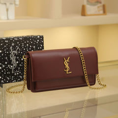 YSL  Leather Chain Bag – Iconic & Sophisticated (RRF026EY)