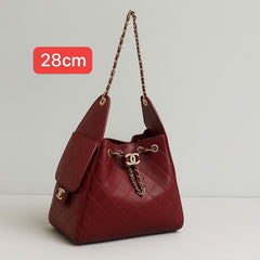 Elegant Quilted Chain Shoulder Bag – 28cm (SWCA050CH)