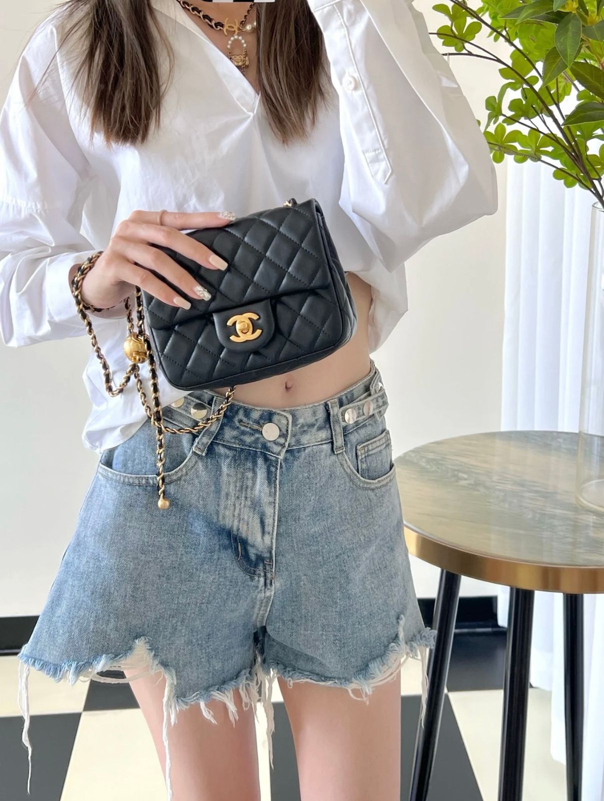Mini Classic Quilted Flap Bag – Black (ETBA009WD)