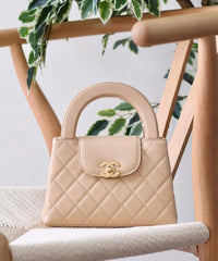 Elegant  Quilted Top Handle Bag (RJBA070GX & (GDCA049YW)