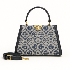 Signature Jacquard Bag with Gold Logo