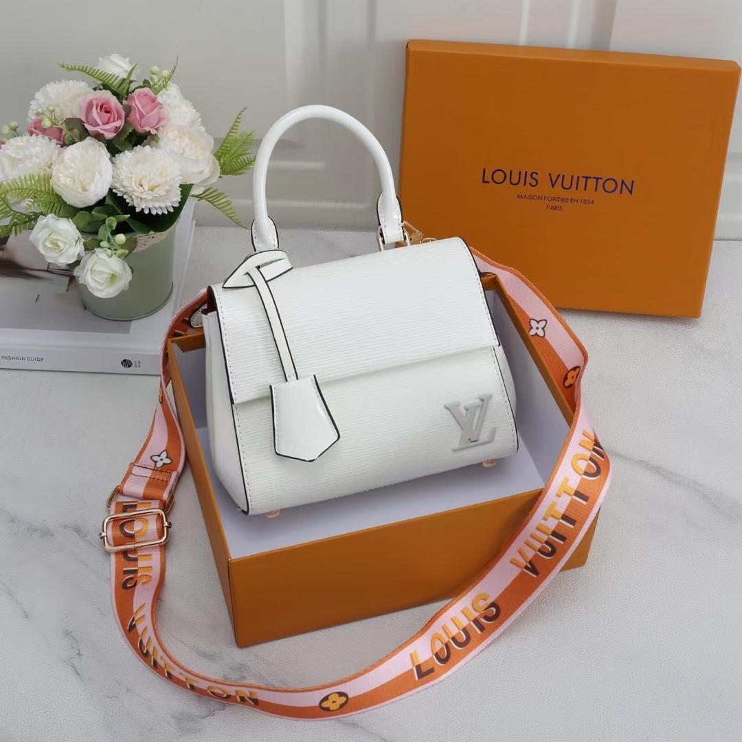 Pebbled Leather Top-Handle Satchel with Detachable Crossbody Strap