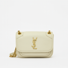 Elegant  Flap Bag with Gold Chain Detail (SFBA031L)