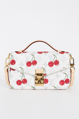 Louis Vuitton White Cherry Monogram Shoulder Bag (ERBA031X)