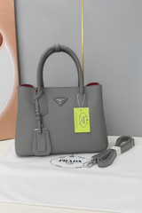 Prada  Pebbled Leather Tote Bag with Strap (SAF0026)