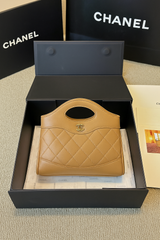Quilted Mini Tote – Blush Pink Leather (DECA022EE)