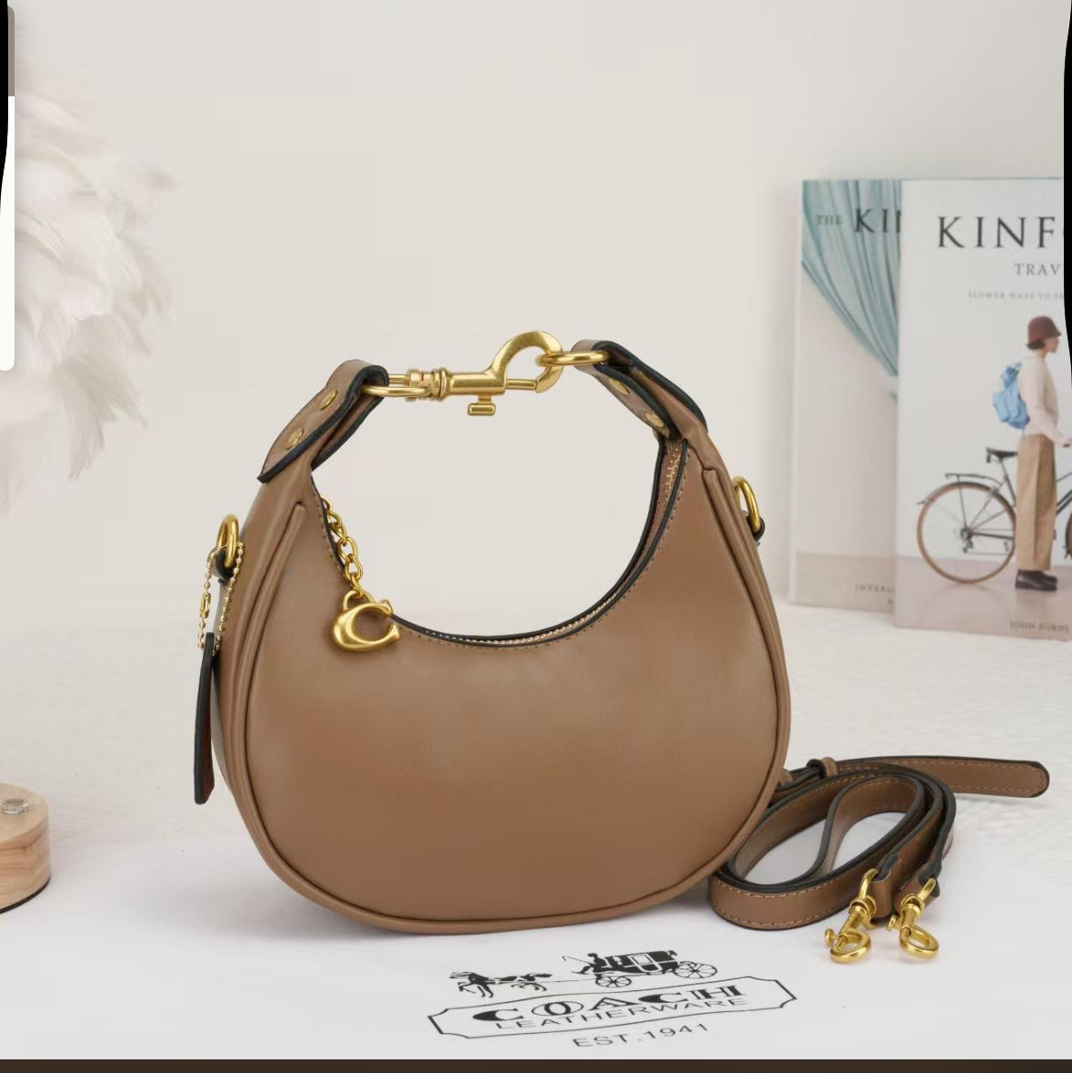 Coach Half-Moon Leather Bag (RWCA062XM)