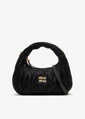 Miu Miu Wander quilted Mini Hobo Bag