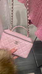 Pink Chanel Vanity with Chain