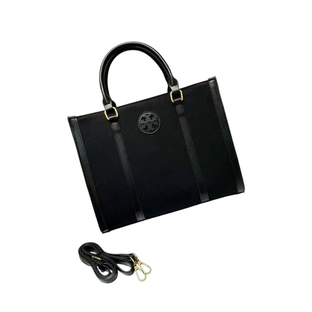 Tory Burch Canvas and Leather Tote Bag (NMBA009)